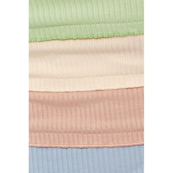 LE LIS LETTUCE HEM DETAIL SPAGHETTI TOP MILTICOLOR COLORBLOCK - Picture 7 of 10